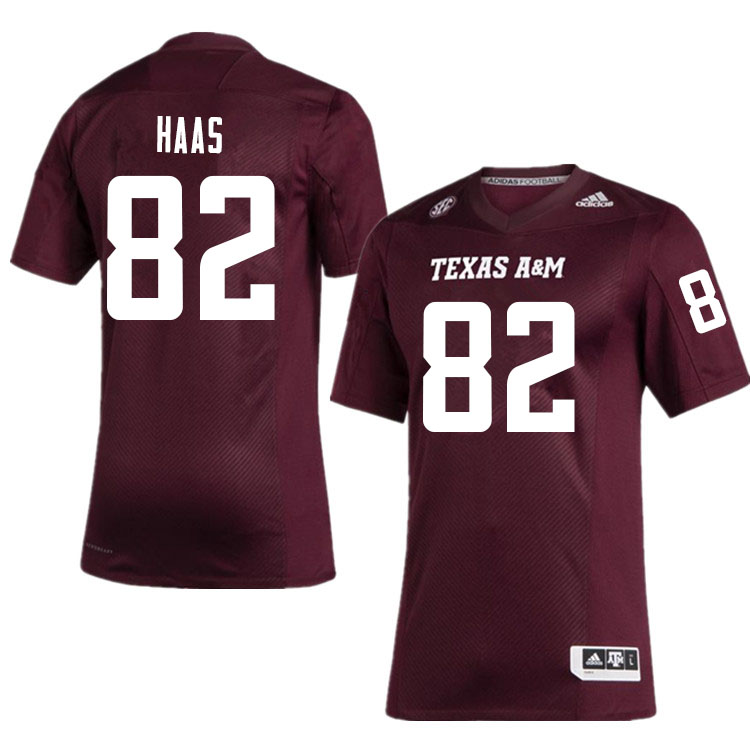 Men #82 Hayden Haas Texas A&M Aggies College Football Jerseys Sale-Maroon - Click Image to Close